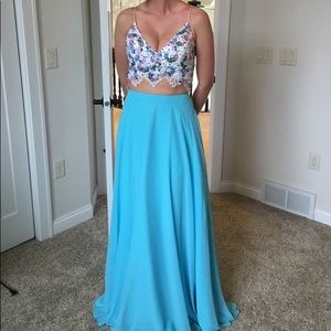 Rachel Allen Two Piece Prom Dress